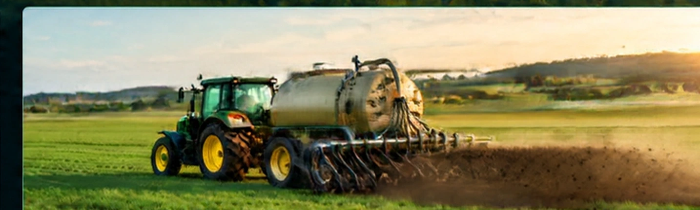 Organic fertilizer applied to farmland